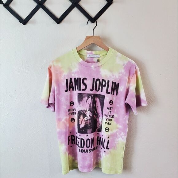 Daydreamer LA Janis Joplin Freedom Hall Tie Dye Weekend Tee Size Extra Small NWT - Picture 7 of 9